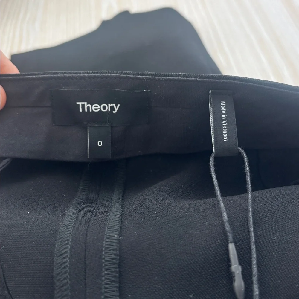Theory Black Slim Crop Pants NWT - Picture 3 of 7